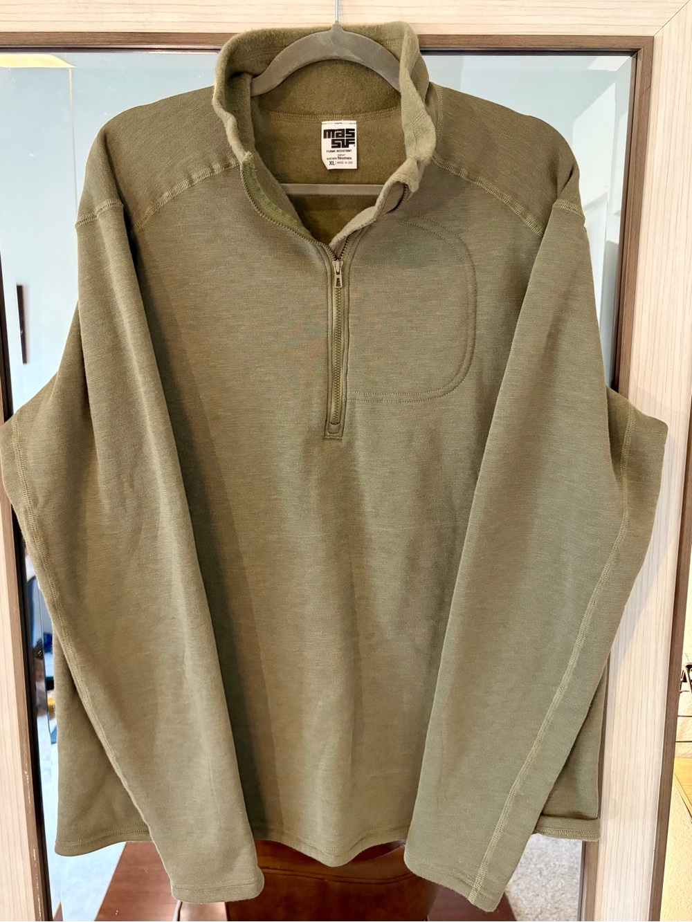 Massif Flamestretch Pullover Flame Resistant Army Green size XL Cool Knit Nomex